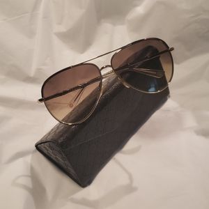 Gucci Women GG 4276NS Aviator Swarovski Sunglasses